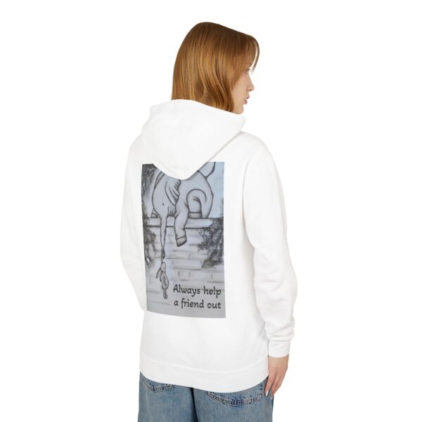 Unisex Lightweight Hooded Sweatshirt - Image 4