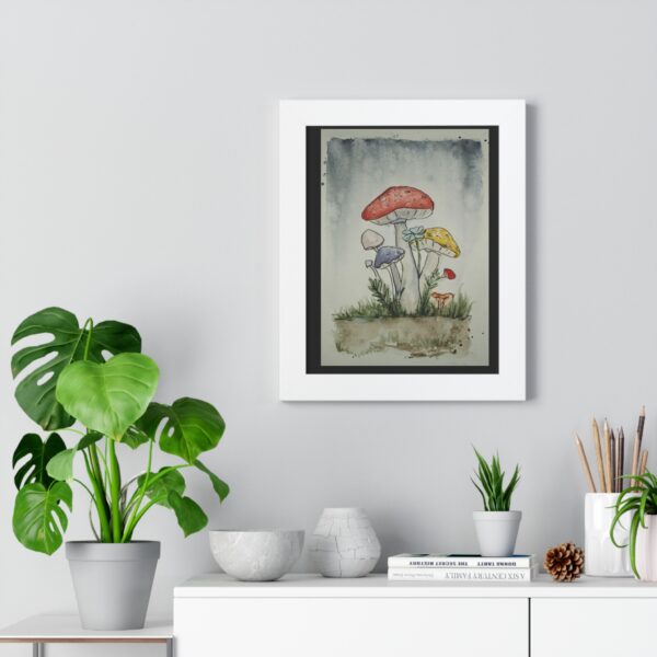 Mushroom Print Framed Vertical Poster - Image 8