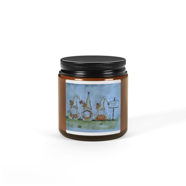 Gnomes Happy Fall Soy Candle - Image 3