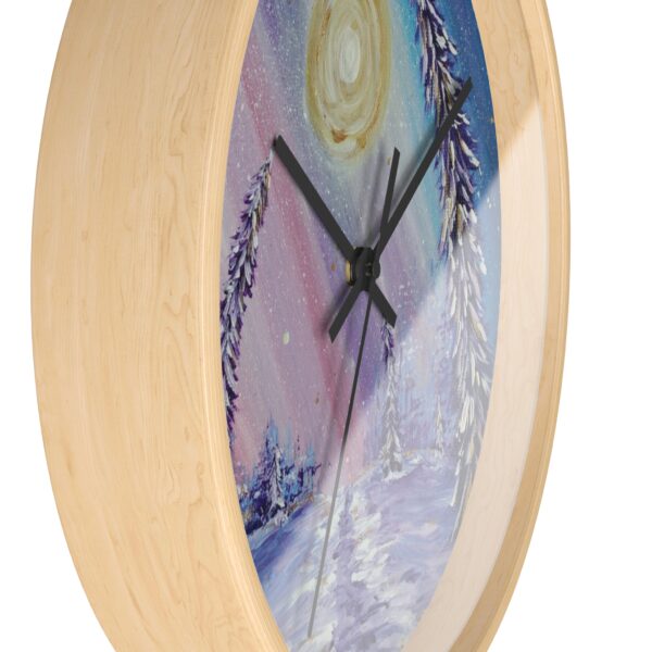 Winter Wonderland Print Wall Clock - Image 2