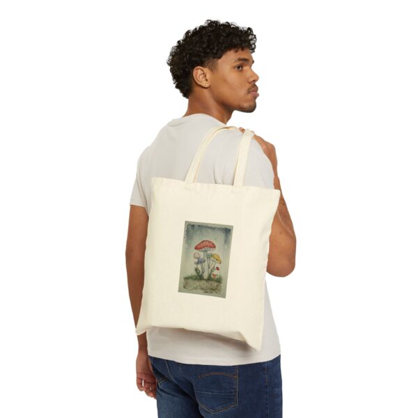 Mushroom Canvas Tote Bag - Image 3