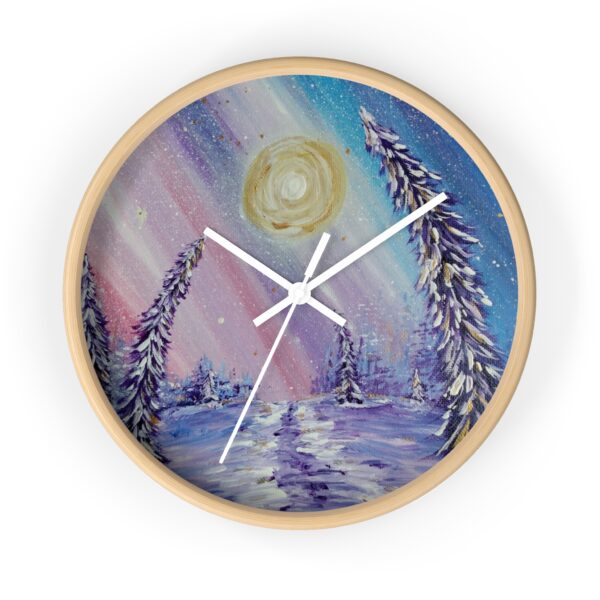 Winter Wonderland Print Wall Clock - Image 4