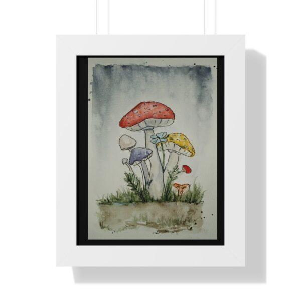 Mushroom Print Framed Vertical Poster - Image 7