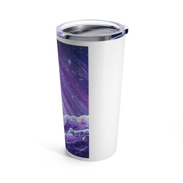 Tumbler 20oz - Purple Sky Acrylic Painting Print - Image 4