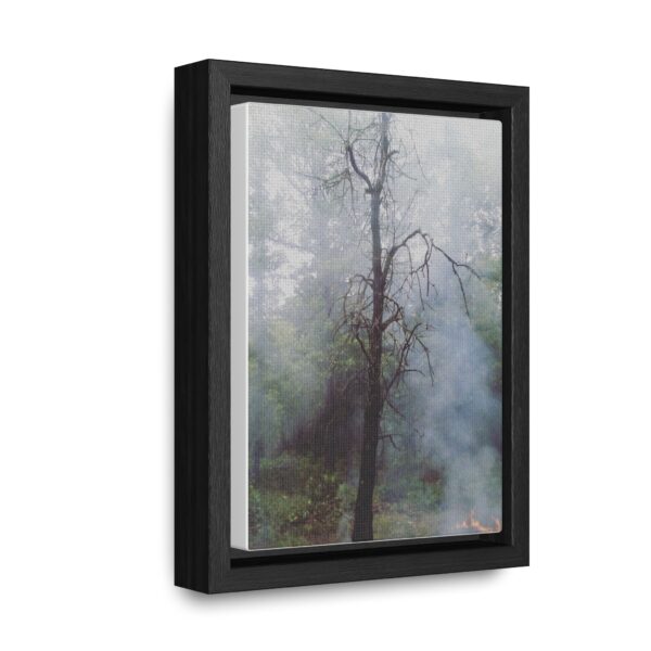 Canvas Wrap - Smoky Woods Vertical Frame Print by Connie Fritz - Image 2