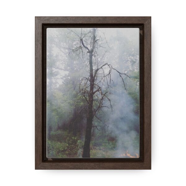 Canvas Wrap - Smoky Woods Vertical Frame Print by Connie Fritz - Image 5