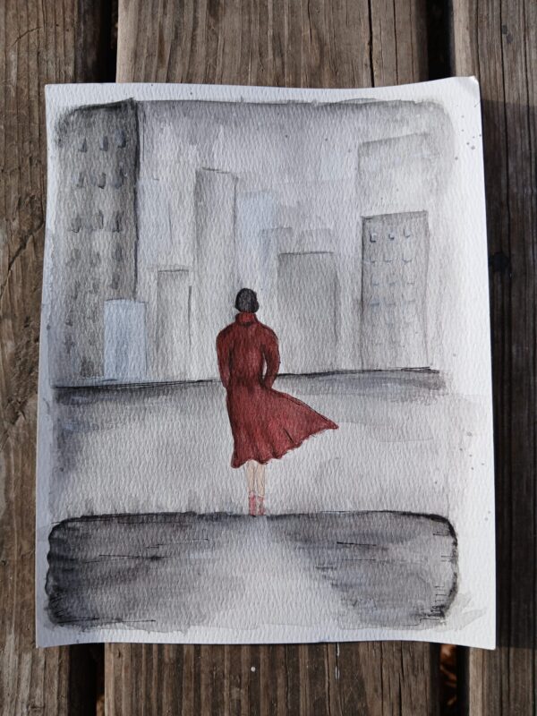 Girl in Red Coat