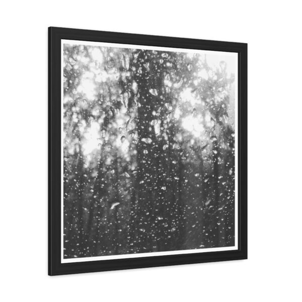 Framed Posters - Rainy Day Window Photograph Print - Image 2