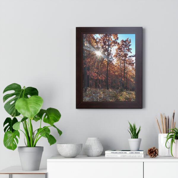 Vertical Poster - Fall Morning Sunrise in the Woods Print by Connie Fritz - Image 5