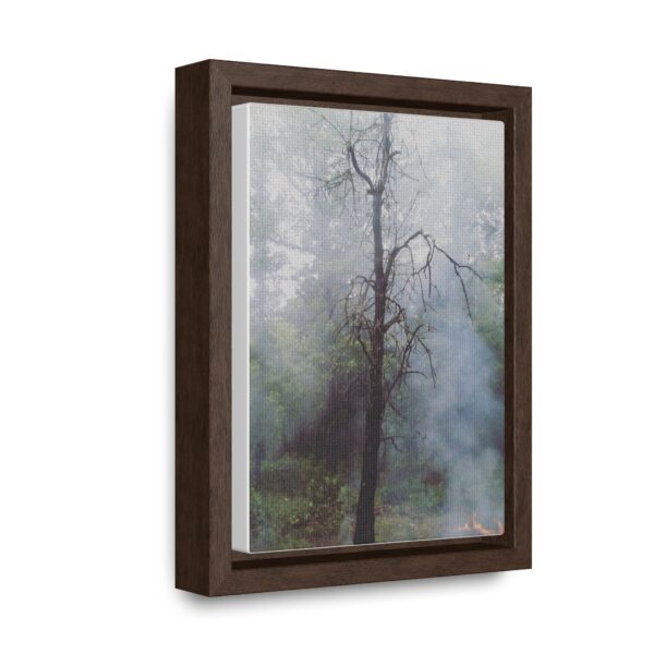 Canvas Wrap - Smoky Woods Vertical Frame Print by Connie Fritz - Image 6