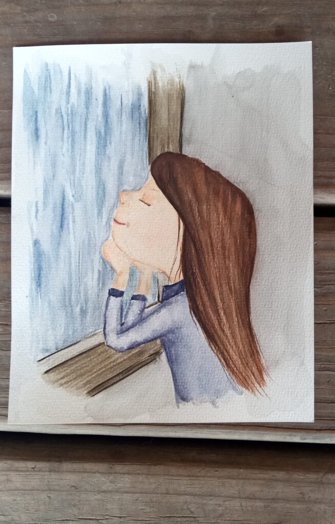 Girl looking
