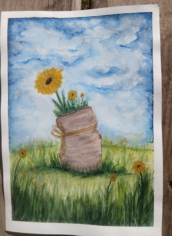 Canned Flower Watercolor